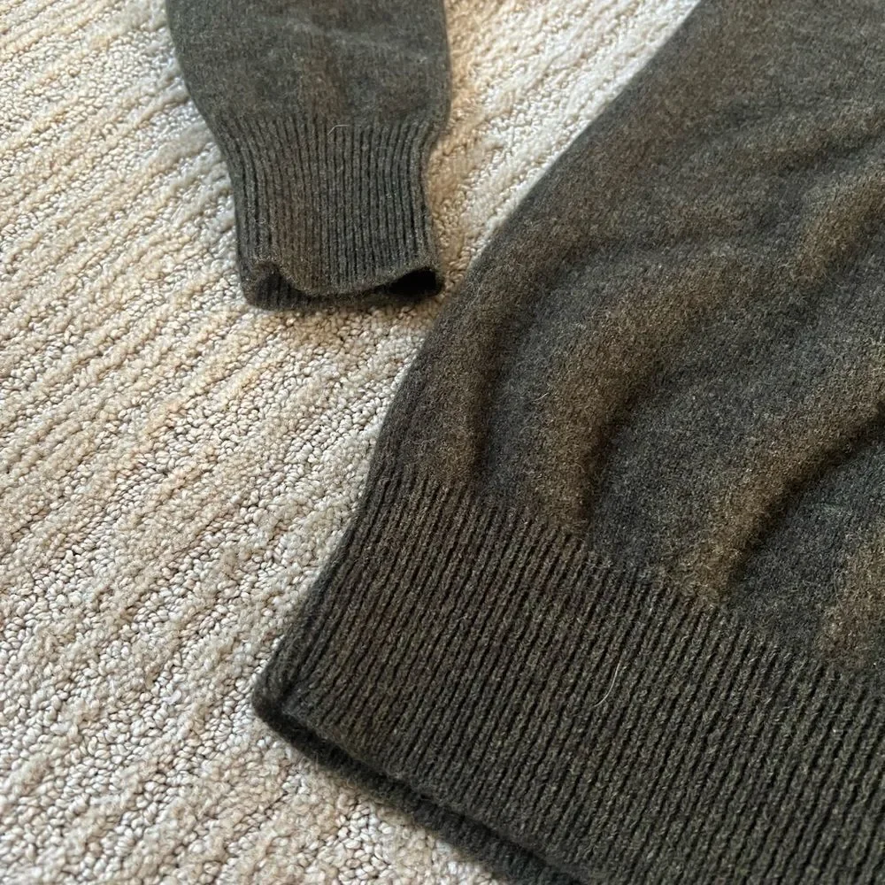 J. Crew Mens Green Cowl neck Sweater